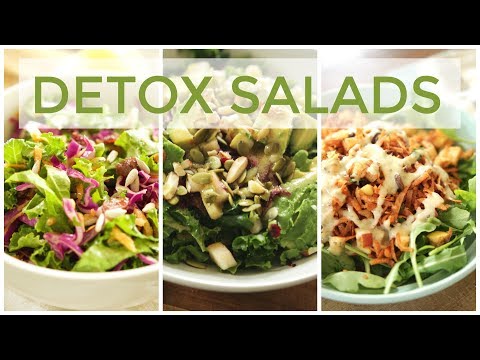 3 DETOX SALAD RECIPES | Easy &amp; Healthy Recipes