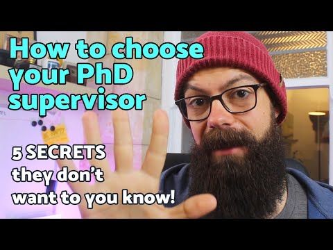 How to choose your PhD supervisor | 5 secrets they won&#039;t tell you