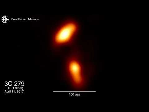 3C 279 quasar jet and its motion over the course of one week as observed by the EHT in April 2017