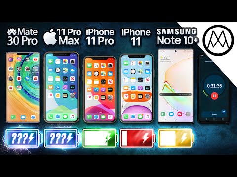 Huawei Mate 30 Pro vs iPhone 11 Pro Max / iPhone 11 / Samsung Note 10+ Battery Test