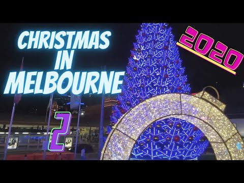 Christmas lights at Federation Square 2020 | Christmas in #MELBOURNECITY