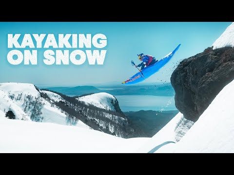 Kayaking At 100km/h On Snow