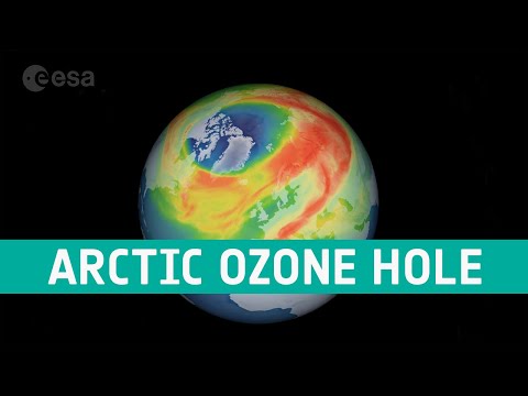 Ozone hole over the Arctic