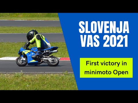 Slovenja vas 2021 - First victory in minimoto Open