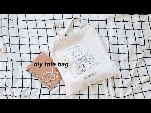 DIY Aesthetic Tote Bag ( Easy + Cheap) Pastel Julia