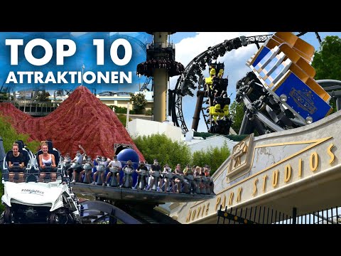 TOP 10 Fahrgeschäfte im Movie Park Germany 2024