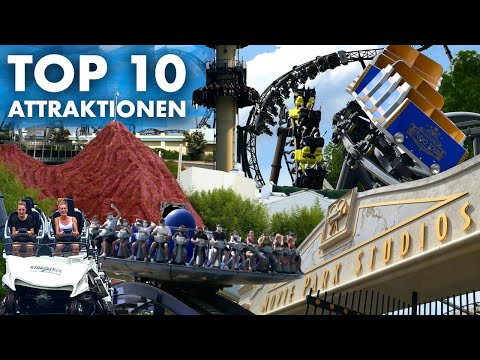 TOP 10 Fahrgeschäfte im Movie Park Germany 🇩🇪