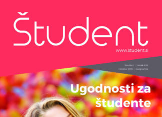 Ugodnosti za študente Naslovnica revije Študent oktober 2018