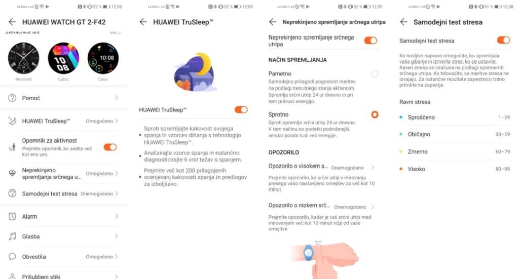 Spremljanje dejavnosti zdravja na Huawei Watch GT 2