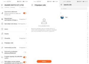 Klicanje na Huawei Watch GT 2