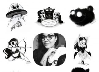 Sara Wired: Uničevalka belega papirja, lomilka svinčnikov in kreatorka velikookih bitij SaraWired