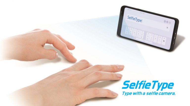 Selfie Type nevidna tipkovnica