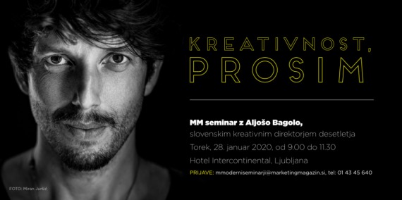 MM seminar z Aljošo Bagolo: Kreativnost, prosim