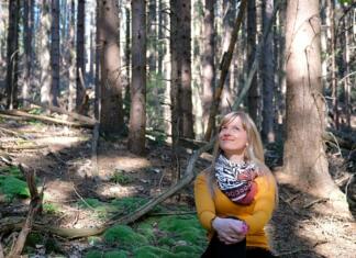 Sabina Štrubelj: »Če želite pisati, pišite.« Sabina v gozdu