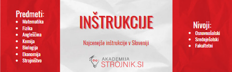 Oglas za inštrukcije društva Strojnik