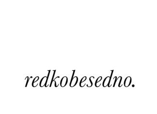 Redkobesedno – poezija, ki polni srca beseda "redkobesedno"