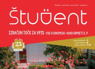 Čas je za informativce! Naslovnica revije Študent, januar 2022