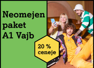 Prišparaj s paketom za mlade A1 Vajb! Oglas za paket A1 Vajb