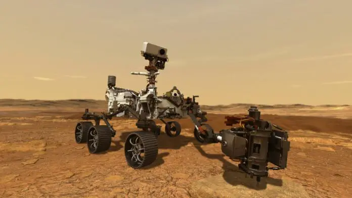 MarsPerseveranceRover_SampleCollection rover