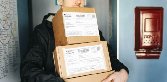 packages, delivery, delivery man
