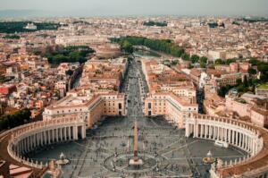 Taken from the top of the Vatican, on a vacation in Rome. I was blown away by the history, beauty, and majesty of this city, and this image captures all of these characteristics well.