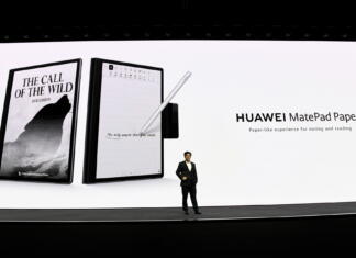 To je prvi tablični računalnik Huawei z zaslonom na e-črnilo Huawei MatePad Paper