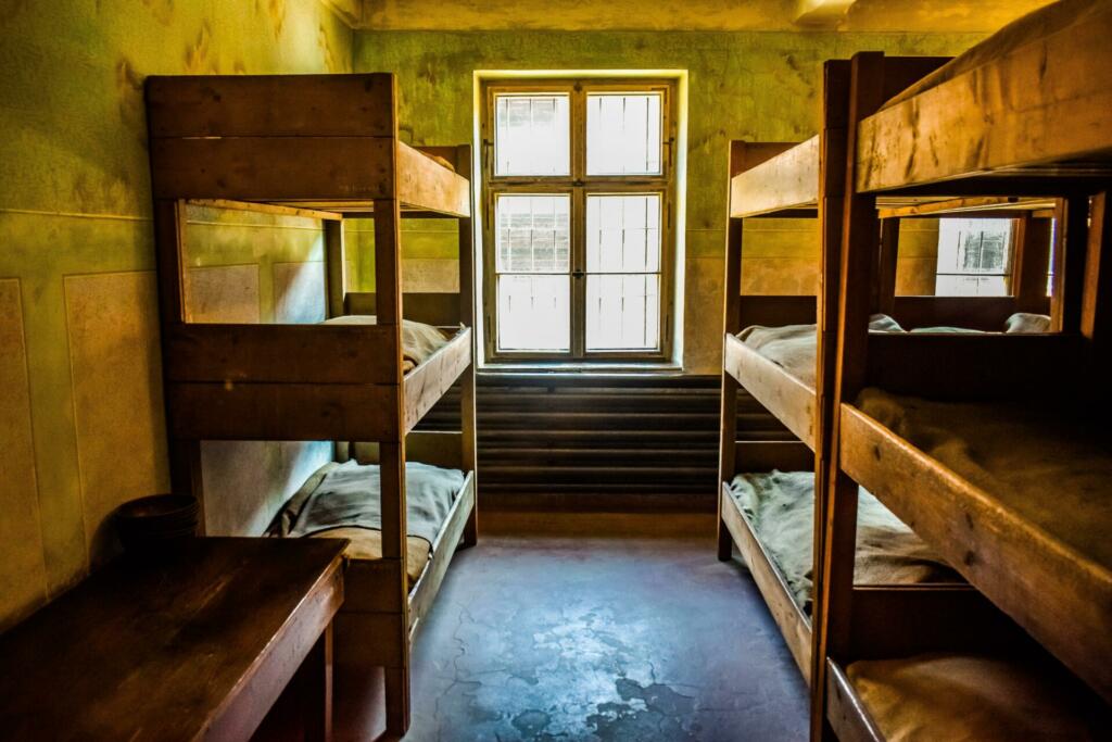 auschwitz, concentration camp, bunkhouse