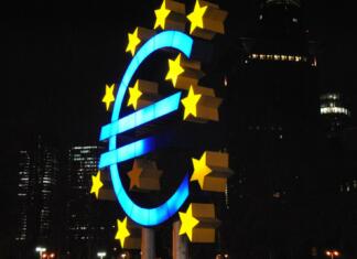 Plačilo za vstop v države EU simbol za evro
