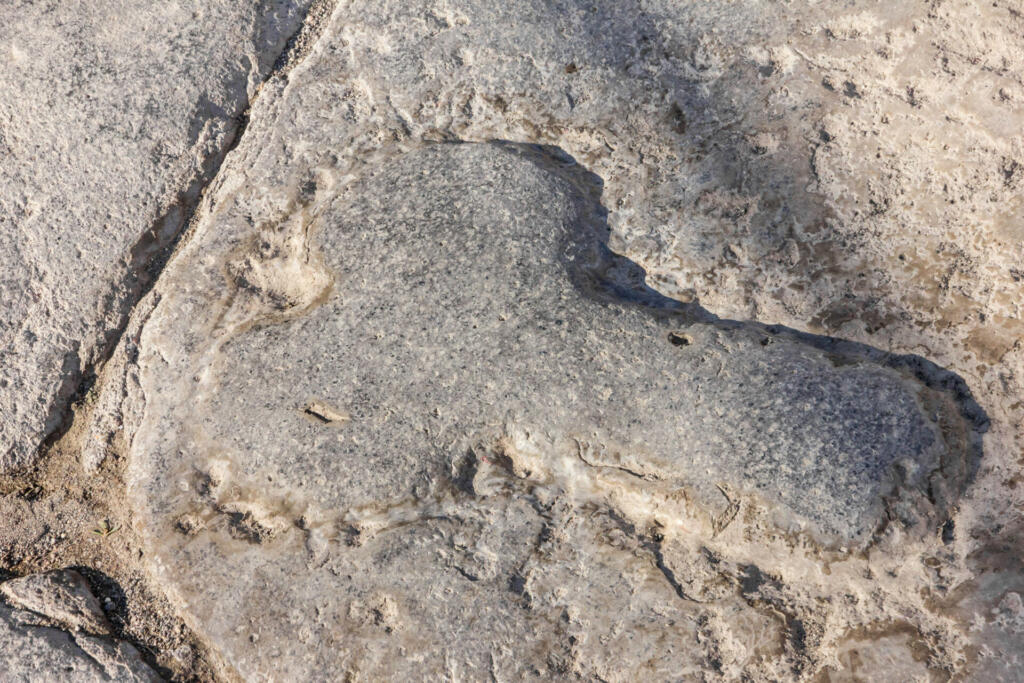 Phallus symbol in Pompeii, Naples, Italy. Street sighn in ancient Roman city ruins