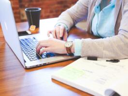 student, typing, keyboard