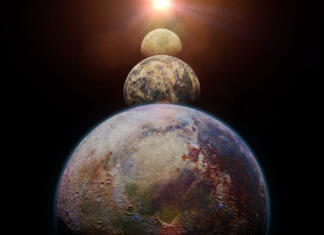 Mogoče niste vedeli … Vesolje! artist's interpretation of habitable alien planets, a distant star system