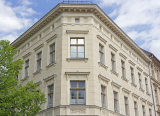 Kamrica Facade of an old apartment building in Potsdam, Germany