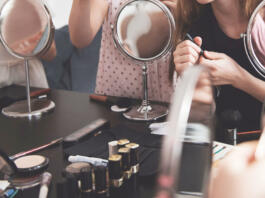 Set of decorative cosmetics.