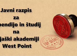 Bi študiral na vojaški akademiji West Point? Odprt je razpis! Javni razpis za štipendijo in študij na vojaški akademiji West Point