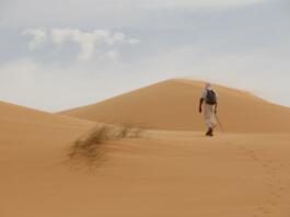 desert, sand, traveler