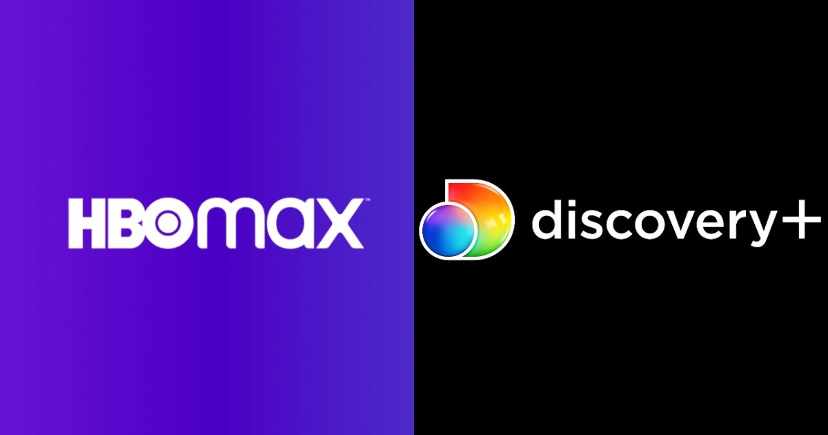 Logotipa HBO Max in Discovery+