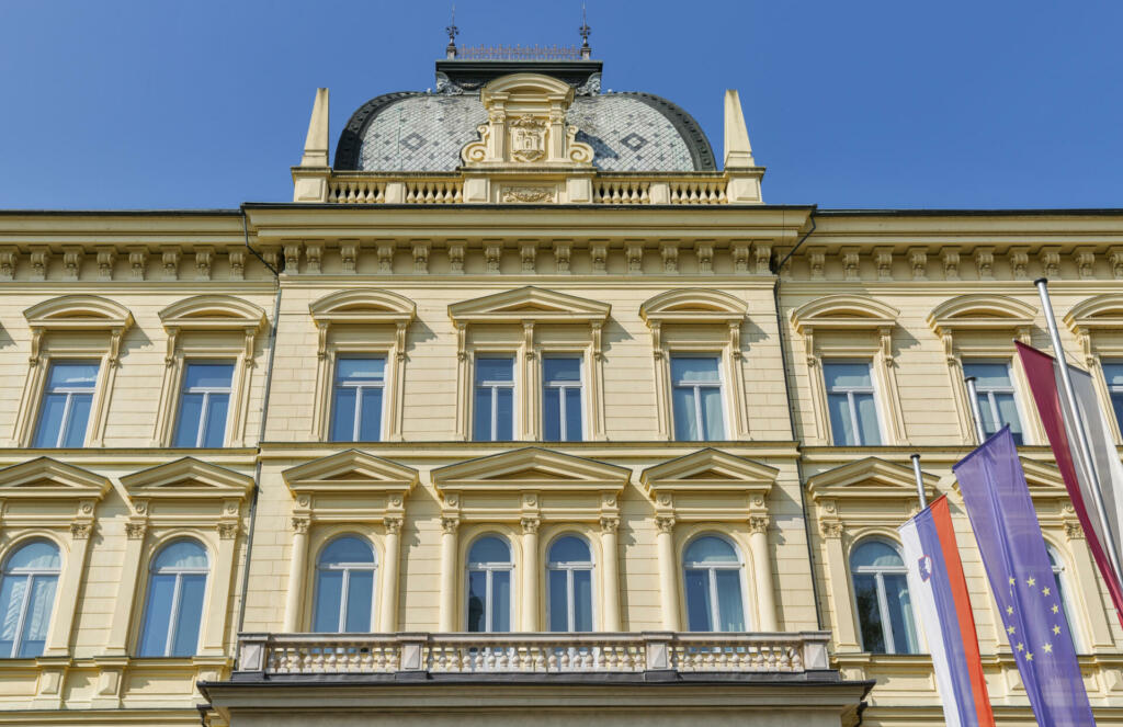 Headquarters of the University of Maribor, Slovenia. Front view.