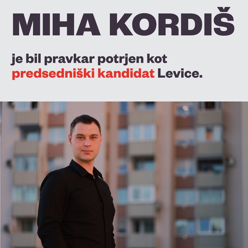 Miha Kordiš je predsedniški kandidat