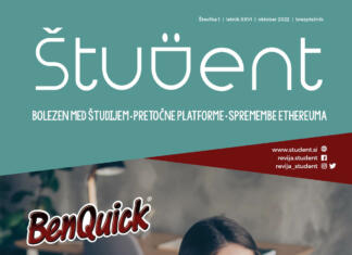 Kaj lahko narediš, če zboliš med študijem? Naslovnica revije z žensko, ki pije skodelico kakava