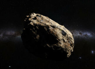 Nasina misija DART zadela asteroid asteroid in deep space lit by the stars