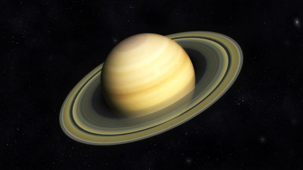 Digital Illustration of Planet Saturn