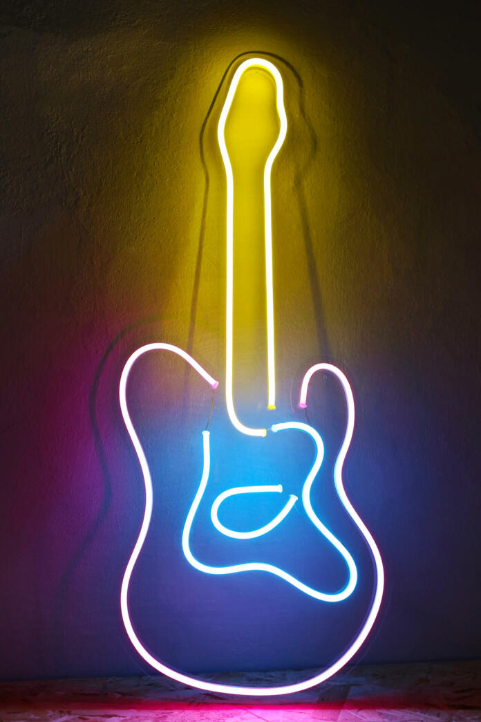 Neon sign. Custom neon. Music vibe.