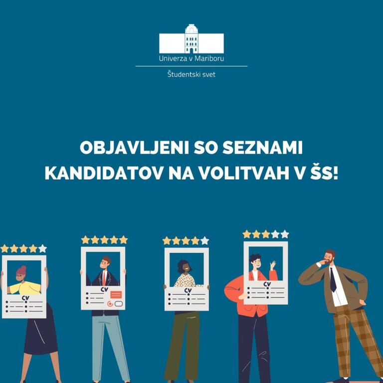 Objavljeni so seznami kandidatov na volitvah v ŠS!