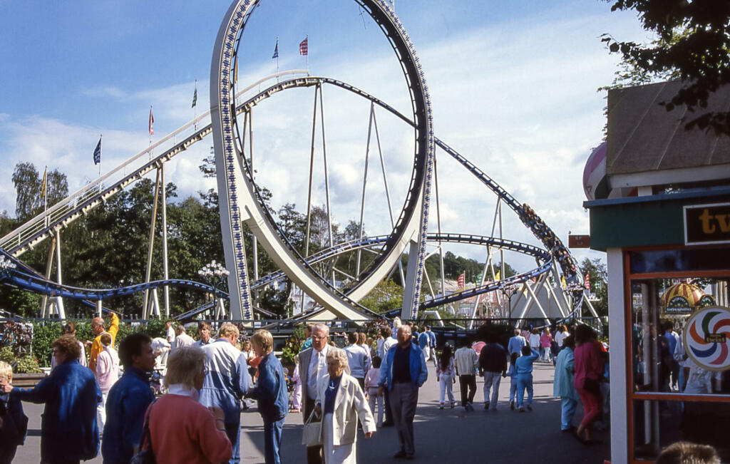 Goteborg, Sweden - aug 8, 1987: Liseborg is a large amusement theme park near Gothenburg in Sweden