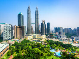 Kuala Lumpur, Malaysia City Center skyline.