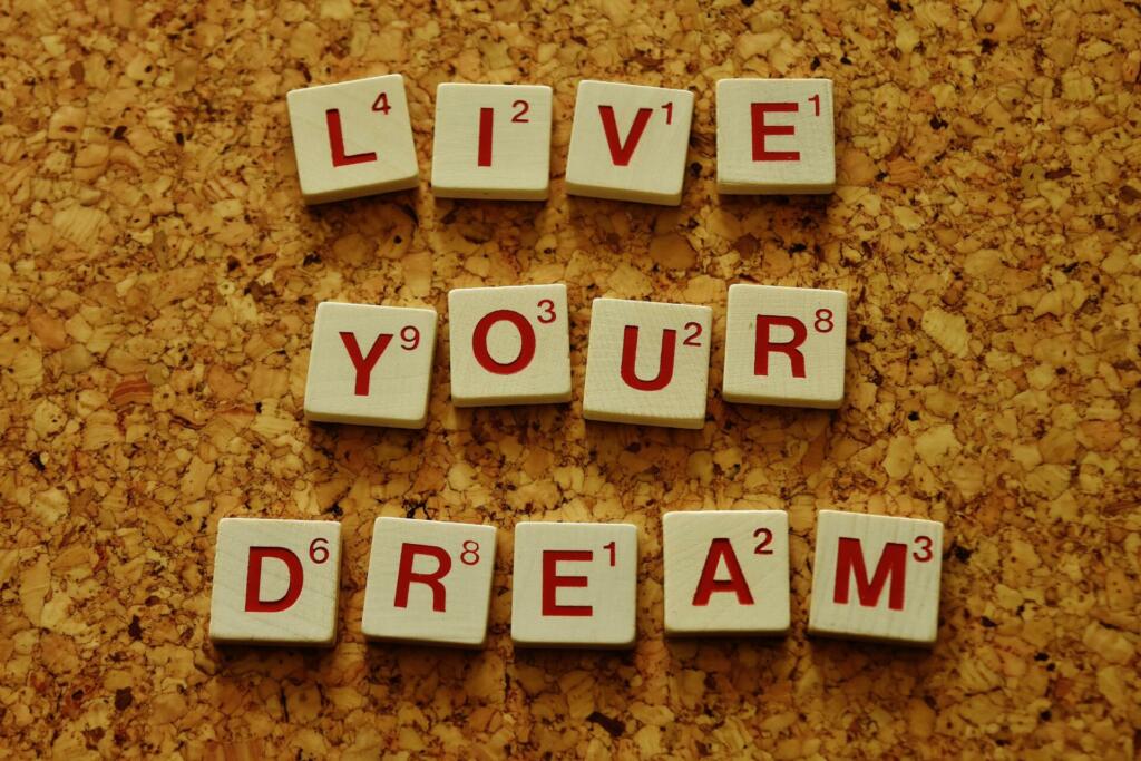 Napis: "Live your dream"