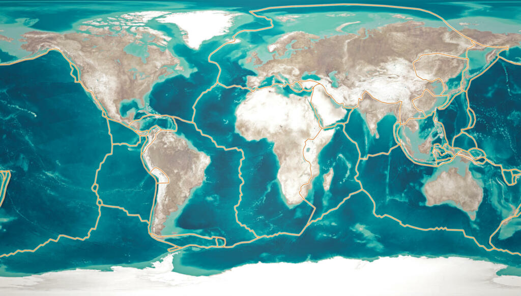 Tectonic plates move constantly, and can change our planet’s features, depending on how they meet. Where they push together, mountains and volcanoes form. Where they pull apart, new ocean floor is created. 3d rendering with cinema 4dSource Nasa:
https://visibleearth.nasa.gov/view.php?id=73963
https://visibleearth.nasa.gov/view.php?id=74443