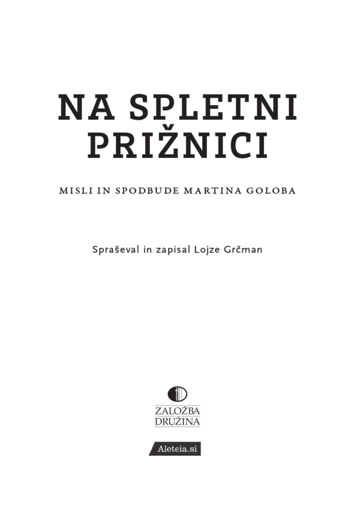 Knjiga Na spletni prižnici.