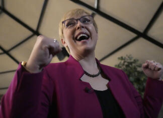 Robert Golob voščil predsednici: »Prepričan sem v najino dobro sodelovanje« Nataša Pirc Musar (vir: AP Photo/Darko Bandic)