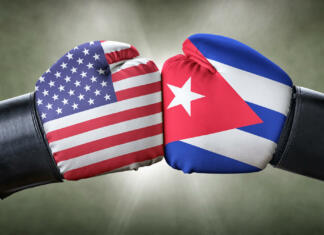 Sporu med Kubo in ZDA ni videti konca A boxing match between the USA and Cuba